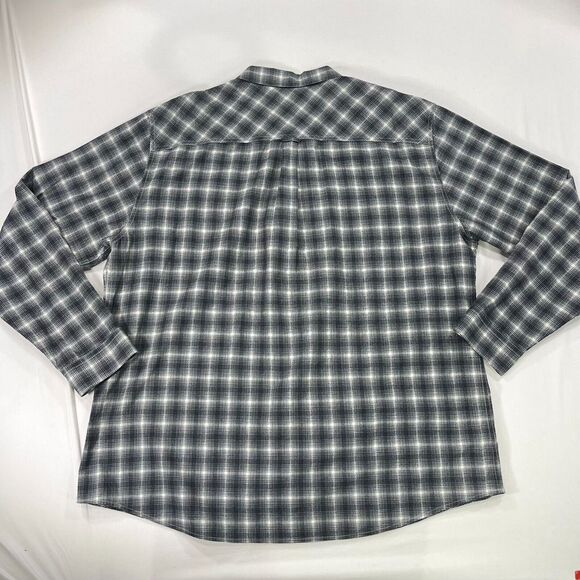 Carbon 2‎ Cobalt Men's XXL Plaid Button Up Long Sleeve Shirt Cotton Southwestern - Picture 3 of 7